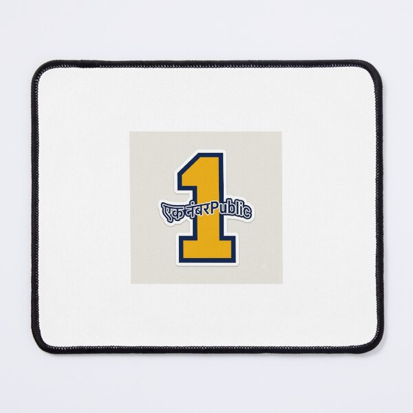 Item preview, Ek Number Public Varsity Patch Streetwear Marathi Sticker designed and sold by The Existential Grind.