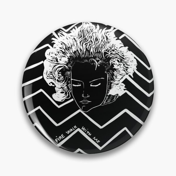 Item preview, Fire Walk With Me - Gothic Twin Peaks Line Art Portrait - Dark Version designed and sold by BarnBurns.