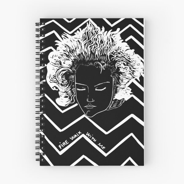Item preview, Fire Walk With Me - Gothic Twin Peaks Line Art Portrait - Dark Version designed and sold by BarnBurns.