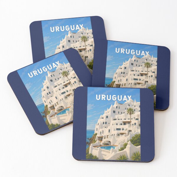 Item preview, Uruguay Casapueblo Illustration Travel Art Vintage designed and sold by KrisSidDesigns.