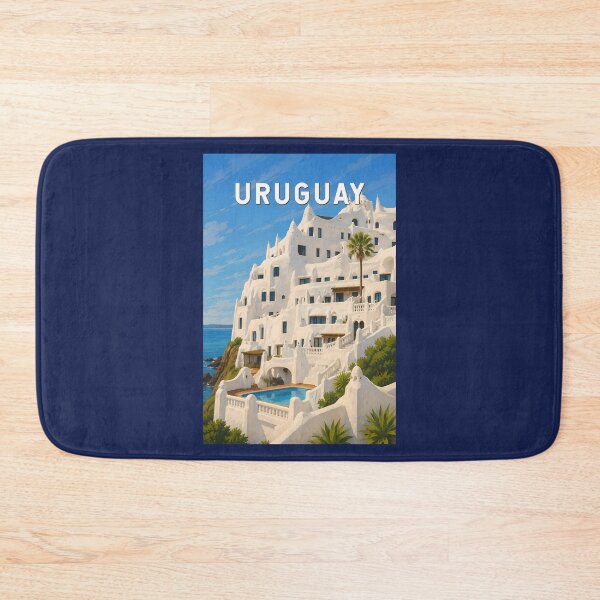 Item preview, Uruguay Casapueblo Illustration Travel Art Vintage designed and sold by KrisSidDesigns.