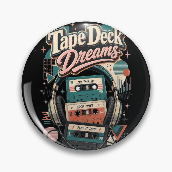 Artikelvorschau, Kassettendeck-Träume Retro-Kassette und Kopfhörer entworfen und verkauft von Sketchlegacy.