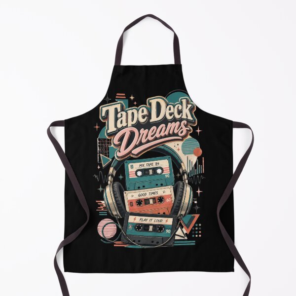 Item preview, Tape Deck Dreams Retro Cassette And Headphones designed and sold by Sketchlegacy.