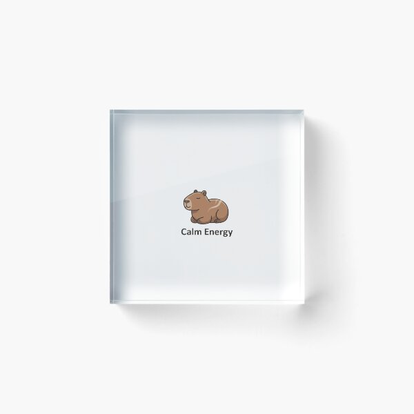 Item preview, Calm energy capybara | Kawaii Minimalist Art designed and sold by inessiiilvaaaaa.