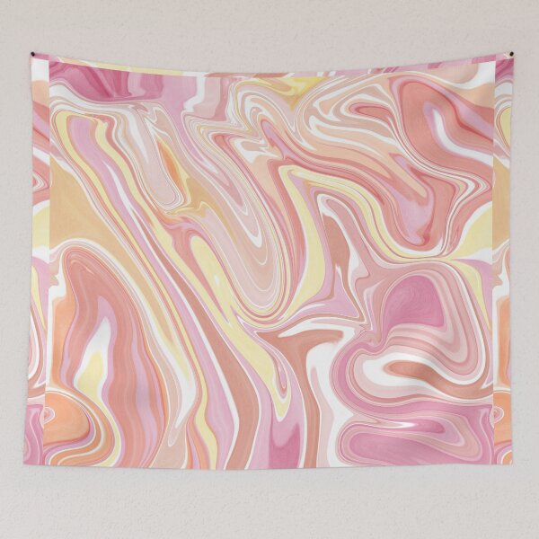 Item preview, Blush Harmony | Pink & Peach Marble Abstract designed and sold by GemniShop.