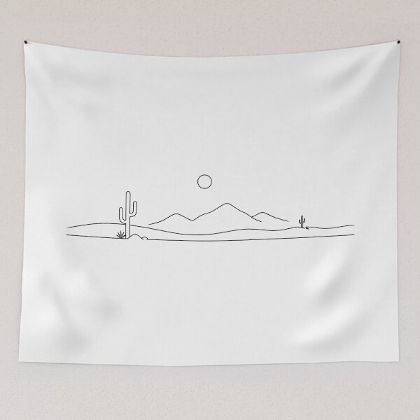 Item preview, Minimalist desert landscape designed and sold by Side Quest Co..