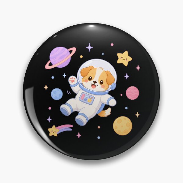 Item preview, Cute Space Dog Astronaut Kawaii Chibi Puppy Galaxy Art designed and sold by Seculinator.