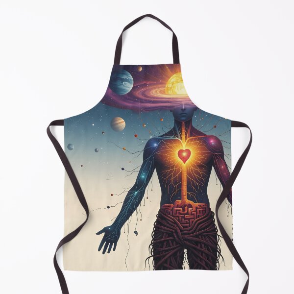 Item preview, Cosmic Human Heart And Mind Energy Illustration With Solar Galaxy, Spiritual Body And Neural Connections designed and sold by LisaMise.