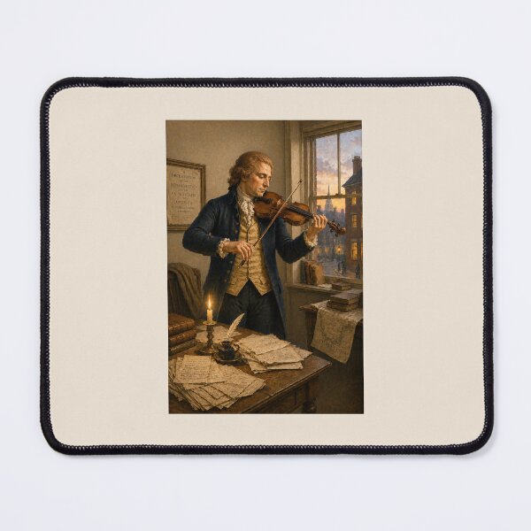 Item preview, He Thought, He Wrote, and Sometimes He Played — Thomas Jefferson and His Violin designed and sold by Novel Works Studio.