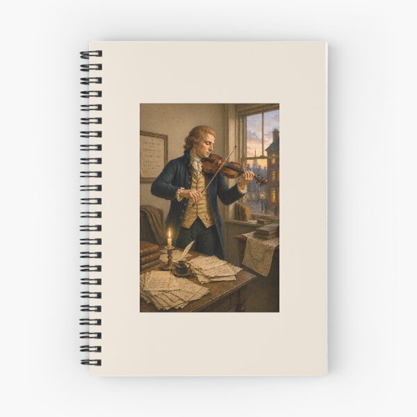 Item preview, He Thought, He Wrote, and Sometimes He Played — Thomas Jefferson and His Violin designed and sold by Novel Works Studio.