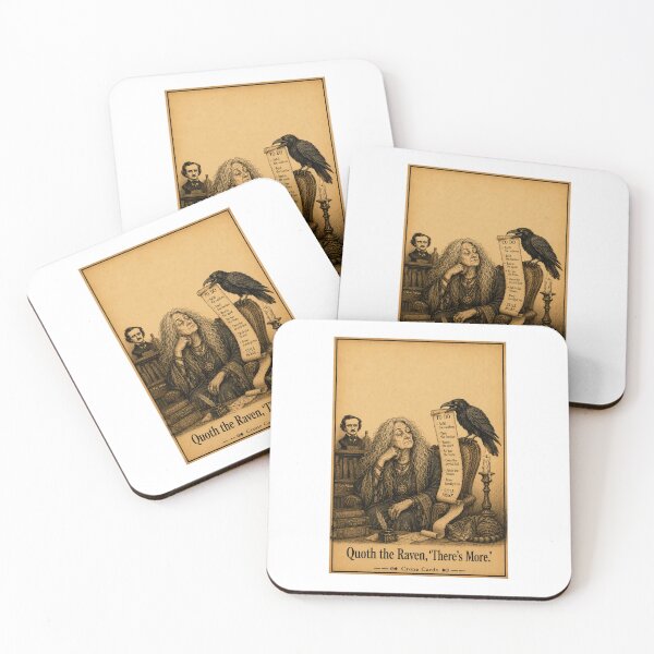 Item preview, Crone Cards — Quoth the Raven, 'There's More.' designed and sold by Kay Mhor Studio.