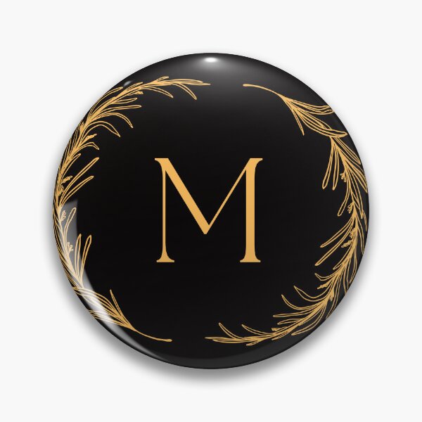 Item preview, Elegant Gold Monogram Letter M Design | Personalized Black T-Shirt Hoodie & Cap Mockup designed and sold by Vvmd.
