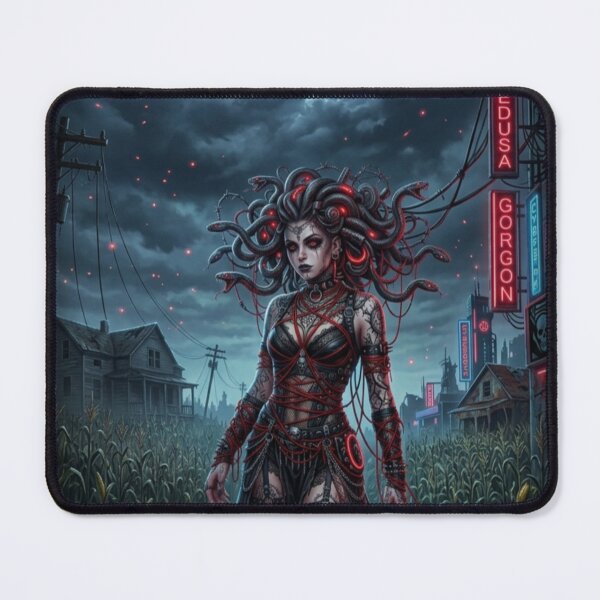Item preview, Cyberpunk Medusa in Dark Stormy Night designed and sold by Kloshfresh.