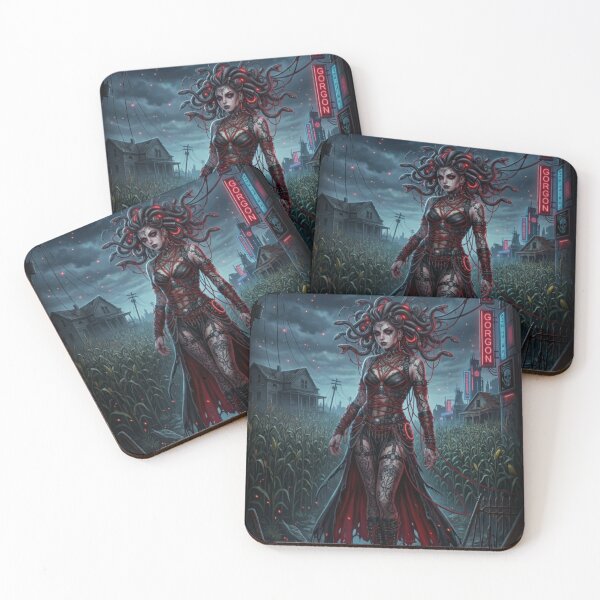 Item preview, Cyberpunk Medusa in Dark Stormy Night designed and sold by Kloshfresh.