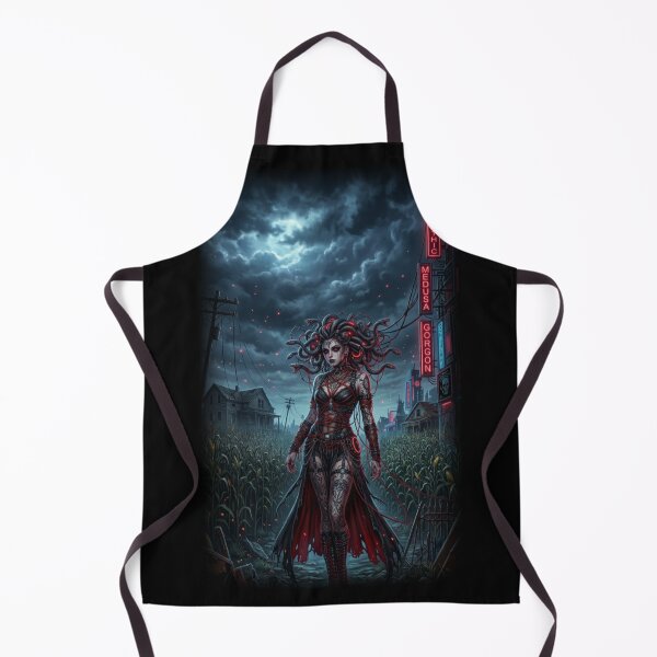 Item preview, Cyberpunk Medusa in Dark Stormy Night designed and sold by Kloshfresh.