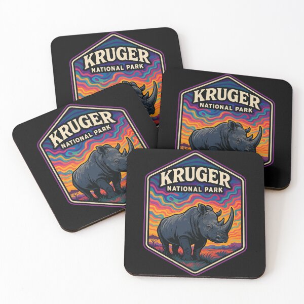 Item preview, Kruger National Park Rhinoceros Trippy Art Travel designed and sold by TomFrontierArt.