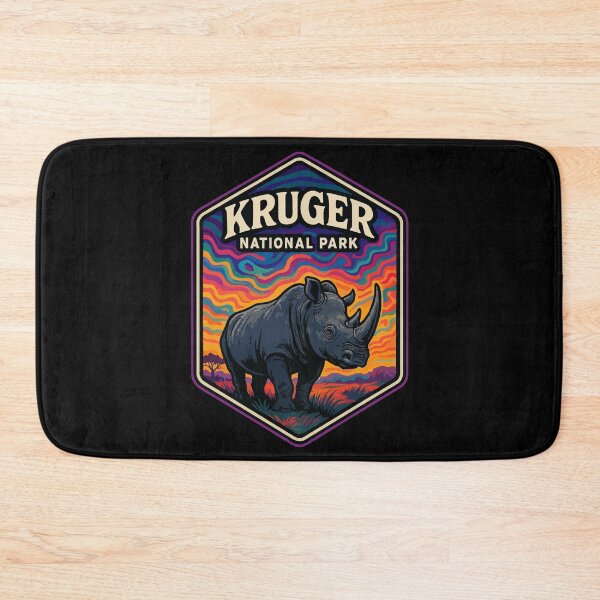 Item preview, Kruger National Park Rhinoceros Trippy Art Travel designed and sold by TomFrontierArt.
