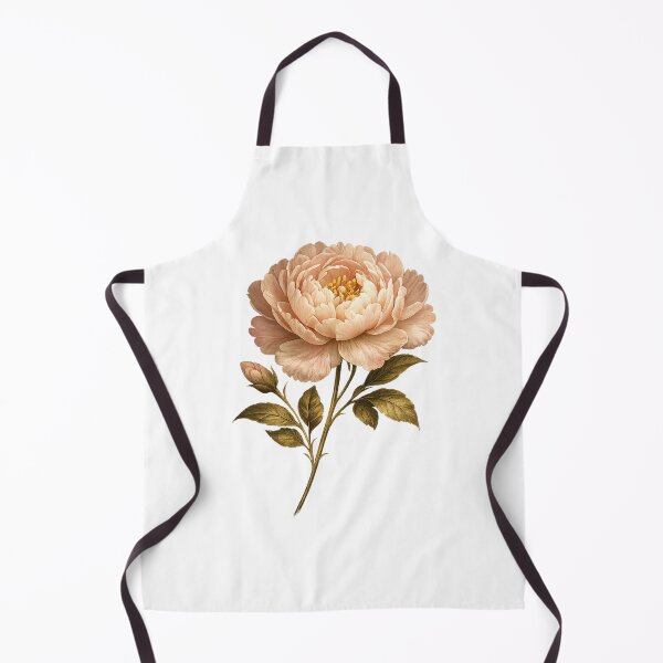Item preview, Vintage Pink Peony Blossom – Elegant Botanical Floral Illustration designed and sold by Joyfulfabric.