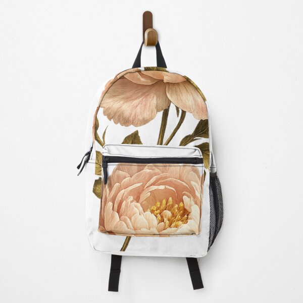 Item preview, Vintage Pink Peony Blossom – Elegant Botanical Floral Illustration designed and sold by Joyfulfabric.