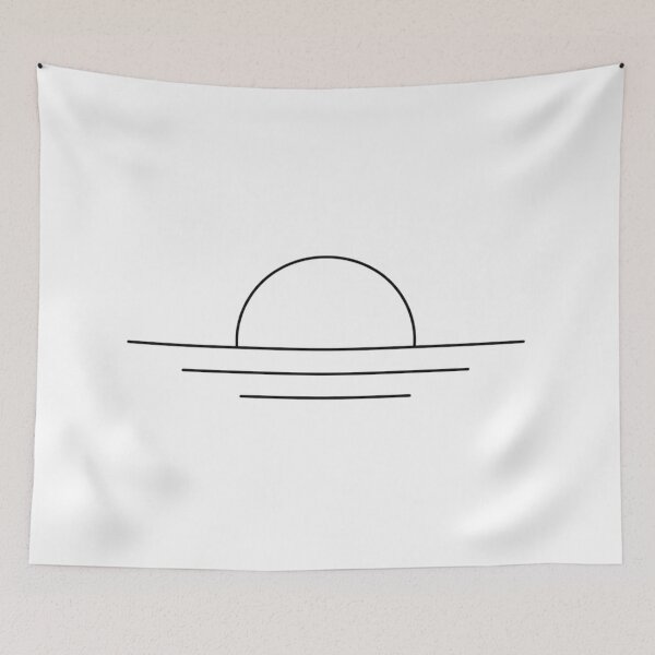 Item preview, Minimalistic sunrise over the horizon designed and sold by Side Quest Co..