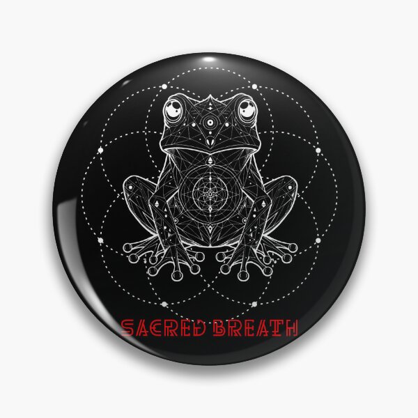 Item preview, Sacred Breath Frog Flower of Life Sacred Geometry designed and sold by ButterflyMafia.