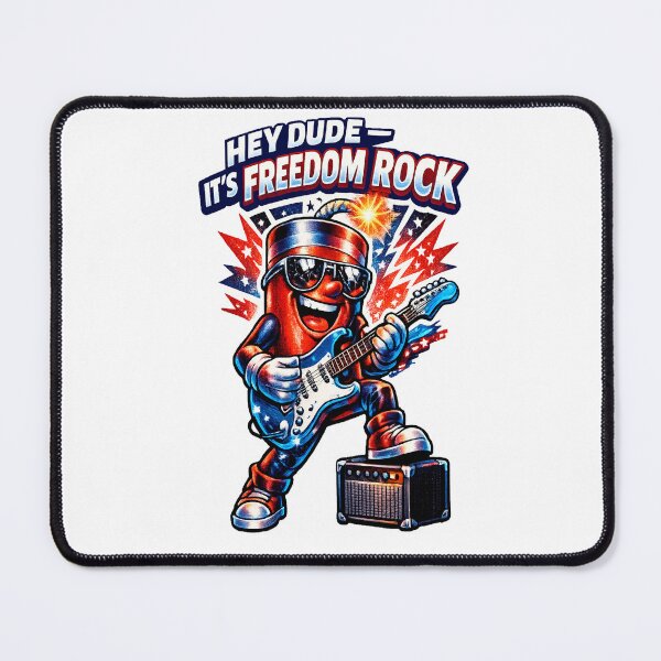 Item preview, Firecracker Dude Freedom Rock Guitar Poster designed and sold by peteys71.
