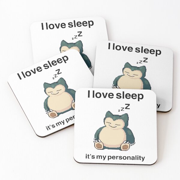 Item preview, I love sleep it's my personality Snorla pixelart designed and sold by Life Goes On Studio.