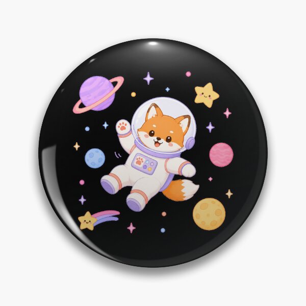 Item preview, Cute Space Fox Astronaut Kawaii Chibi Galaxy Art designed and sold by Seculinator.