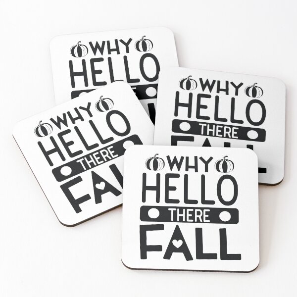 Item preview, Why Hello There Fall - Cute Autumn Season Leaves Orange Pumpkin Cozy Warm Nature Aesthetic Gift designed and sold by FuzionRaptor.