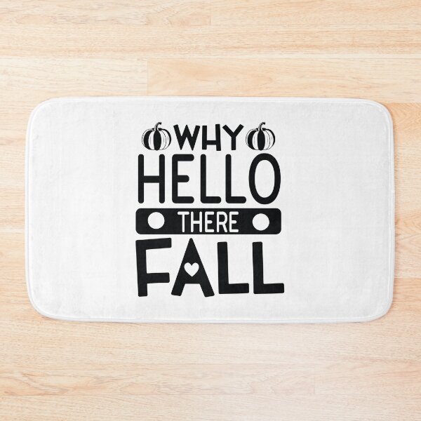 Item preview, Why Hello There Fall - Cute Autumn Season Leaves Orange Pumpkin Cozy Warm Nature Aesthetic Gift designed and sold by FuzionRaptor.