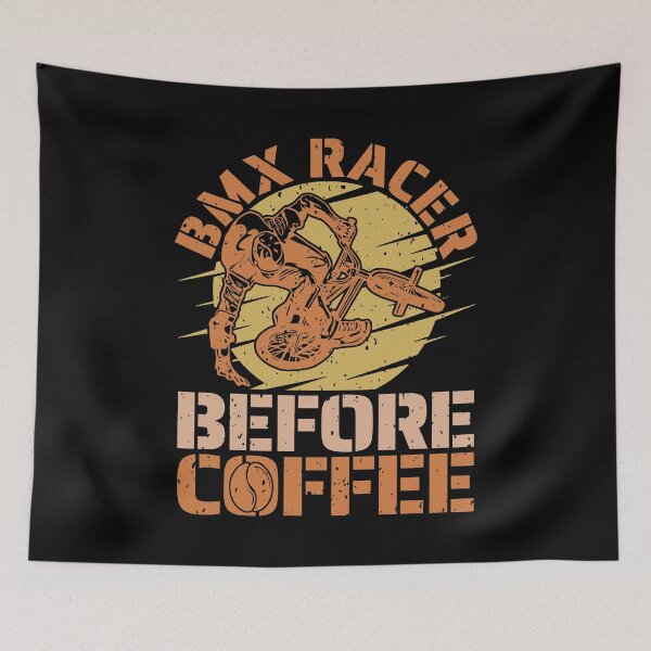 Item preview, BMX Racer Before Coffee Bike Racing Coffee Lover designed and sold by tshirtconcepts.