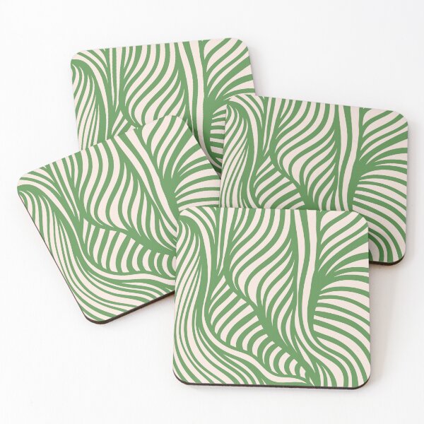 Item preview, Green Abstract Line Art designed and sold by soheedesigns.