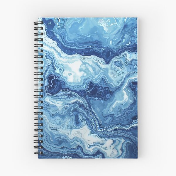 Item preview, Blue and White Liquid Marble designed and sold by Righan Wallace.