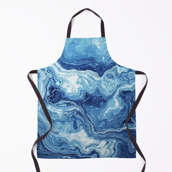 Item preview, Blue and White Liquid Marble designed and sold by Righan Wallace.
