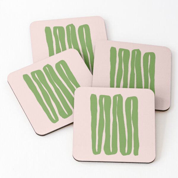 Item preview, Green Modern Abstract Shapes Art designed and sold by soheedesigns.
