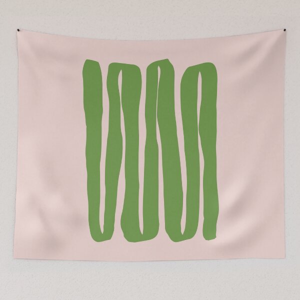 Item preview, Green Modern Abstract Shapes Art designed and sold by soheedesigns.