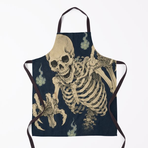 Item preview, Gashadokuro Japanese Skeleton Yokai - Ukiyo-e Woodblock Halloween Art designed and sold by Planthem.