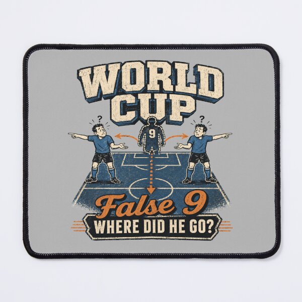Item preview, Funny False 9 World Cup Soccer | Retro Football Tactics Tee designed and sold by POD DYNASTY.