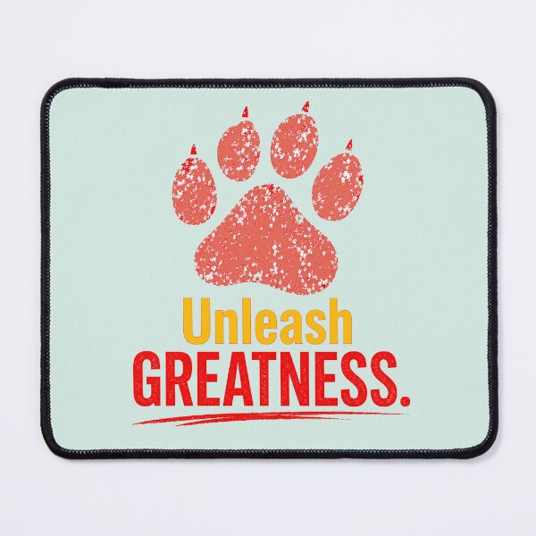 Item preview, Unleash Greatness Motivational Wild Animal Paw Print Quote designed and sold by puzzell.