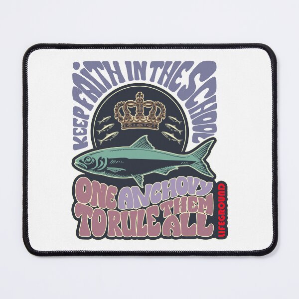 Item preview, One Anchovy To Rule Them All - Vintage 60s Psychedelic Fish designed and sold by Alien-Theory.