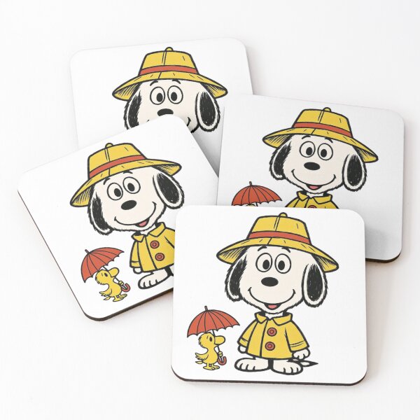 Item preview, Snoopy Raincoat with Woodstock Sticker – Peanuts Cartoon designed and sold by ExploreAura Studio.