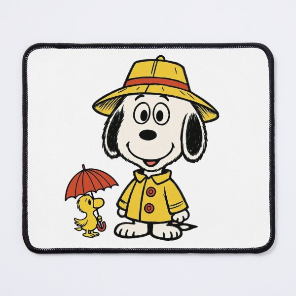 Item preview, Snoopy Raincoat with Woodstock Sticker – Peanuts Cartoon designed and sold by ExploreAura Studio.