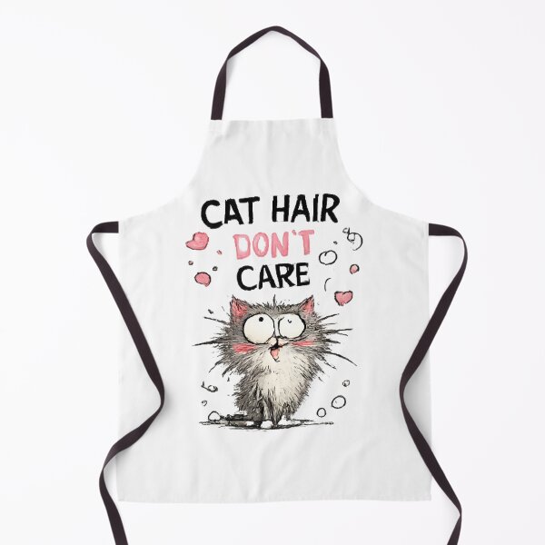 Item preview, Cat Hair Don’t Care Funny Cat Sticker – Cute Fluffy Cat Lover Gift designed and sold by vansaidshop ⭐⭐⭐⭐⭐.