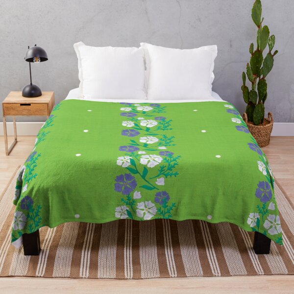 Item preview, Cornflower pattern with linen texture designed and sold by studiodrchicken.