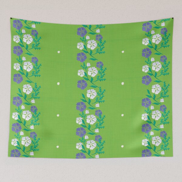 Item preview, Cornflower pattern with linen texture designed and sold by studiodrchicken.