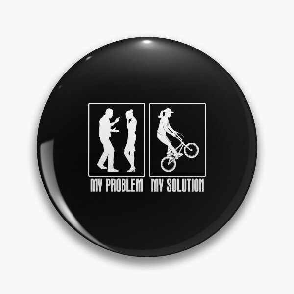 Item preview, BMX Racer My Problem My Solution Pictogram Mom Dad designed and sold by tshirtconcepts.