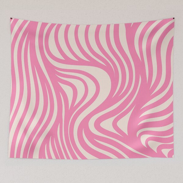Item preview, Bright Pink Abstract Line Art designed and sold by soheedesigns.