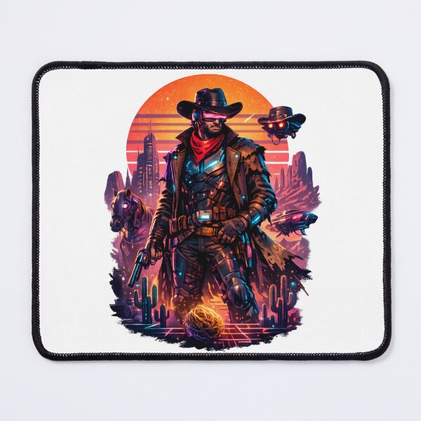 Item preview, Neon Frontier Gunslinger designed and sold by PatiImagination.