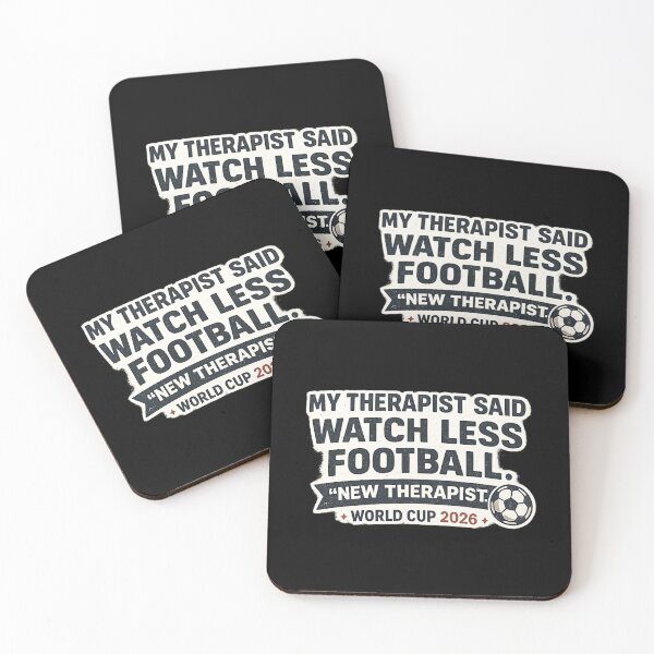Item preview, My Therapist Said Watch Less Football – New Therapist World Cup 2026 Funny T-Shirt designed and sold by ArthUpscale.