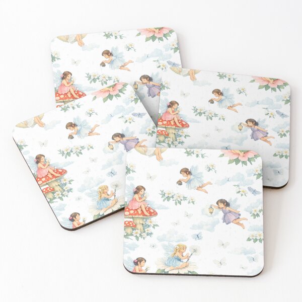 Item preview, Enchanting Fairy Garden Night Sky Pattern – Whimsical Fairy Blossom Fantasy Art Print designed and sold by Hookesmode.
